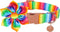 DOGWONG Cotton Pride Dog Collar, Rainbow LGBTQ Collar for Small Medium Large Dogs