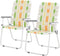 Vasitelan Patio Lawn Chairs Folding Chairs Set of 2, Webbed Folding Chair