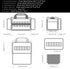 Range Bag for Handgun Ammo Shooting, L/XL Tactical Gears Accessories Duffle Sport Bag with Lockable Zipper, Molle