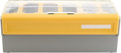 Plano EDGE Frog Bait Utility Box, Gray/Yellow, Holds 50 Frog Baits, Waterproof Storage