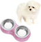 Soleebee Bling Crystal Rhinestones Pet Feeder/Bowls for Small Cats and Dogs (Pink)