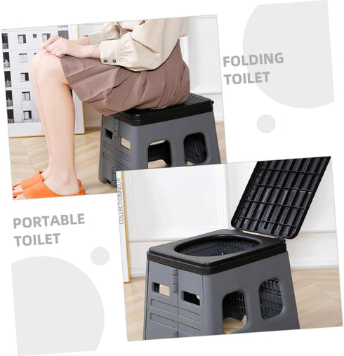 Outdoor Folding Toilet Stool for Camping