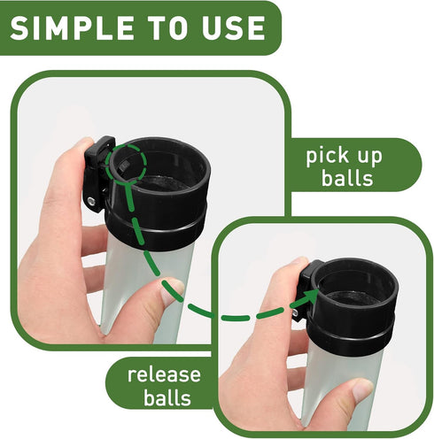 Golf Ball Retriever, Professional Picker Shag Tube for Golf Balls, 35.4 Inch Plastic Release Collector Tool