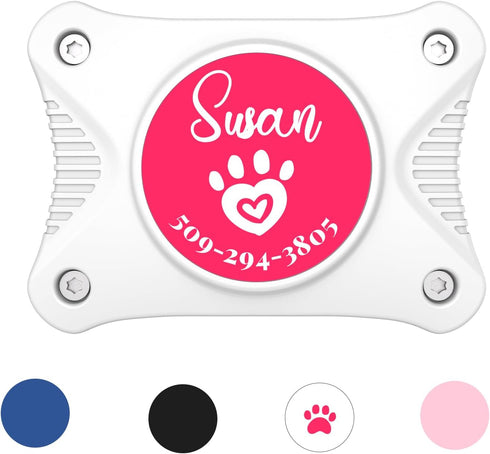 Ultra-Durable Airtag Dog Collar Holder, Personalized Protective Case for Pet Collar, IPX7 Waterproof Tracker Fits All