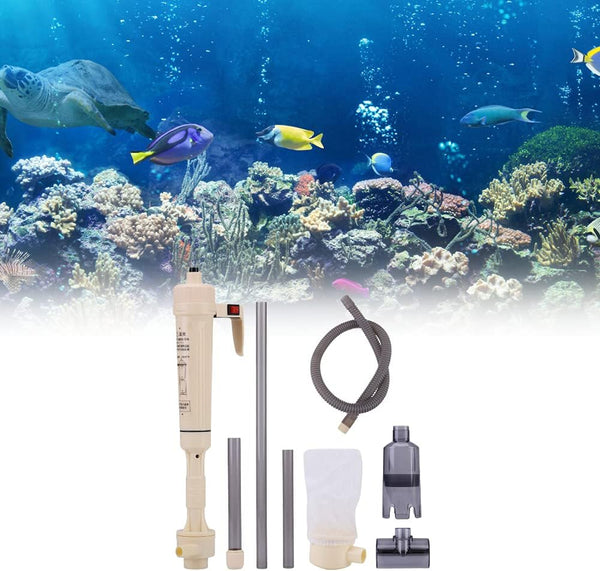 Aquarium Electric Water Changer - Battery Powered Sand Gravel Washing Device for Fish Siphon Water Change