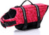 Surblue Dog Life Jacket - Adjustable Flotation Vest for Water Safety at Pool, Beach, Boating, Swimming (Large, Pink)