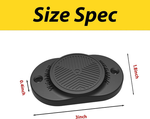 WEDNBR 35Lbs Magnetic Gun Holder Rubber Coated Gun Magnet Mount for Car,Trucks,Desks,Safes&Walls Handgun Pistol