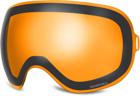 VANRORA X-Mag Replacement Lens for Ski Goggles, Extra Snowboard Lens, Anti-Fog & 100% UV Protection