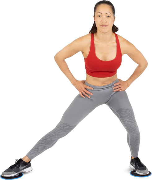 ProsourceFit Core Sliding Exercise Discs - Set of 2 Dual-Sided Sliders for Home or Gym Workouts