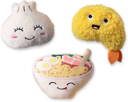 Fringe Studio Plush Dog Toy Set, SOY INTO You, 3 Piece Set for Small Dogs (289517)