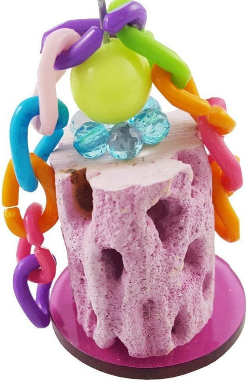 Bird Calcium Teeth Grinding Chew Treats Toy for Parrot, Parakeet, Cockatiel, Gerbil, Rat, Mouse, Guinea Pig