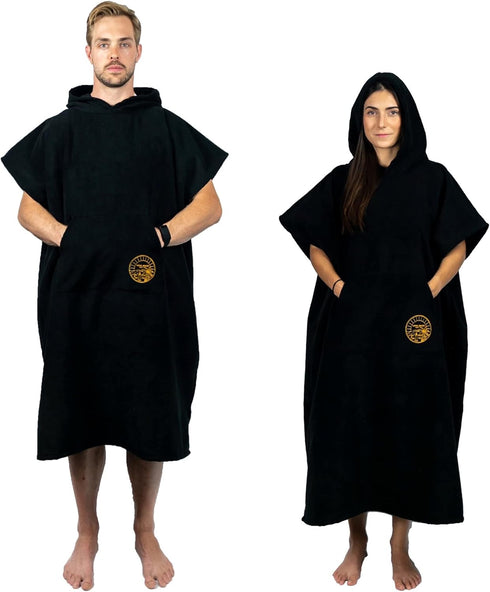 Long Beach Surf Company Long Beach SURF CO Surf Poncho | Wetsuit Changing Towel Hoodie with