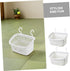 4pcs Hammock Abaodam Small Animal Hanging Storage Basket Cage Accessory Large Rectangular Gray White Hamster Sugar