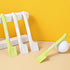 4Pcs Pet Food Can Spoon, Silicone Mixing Spoons for Pet Dog Cat Feeding & Wet Food Storage (Green, Gray)