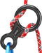 Rescue Figure 8 Descender Climbing Gear, 35KN/3500kg Aluminum Alloy Rigging Plate for Belaying