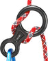 Rescue Figure 8 Descender Climbing Gear, 35KN/3500kg Aluminum Alloy Rigging Plate for Belaying