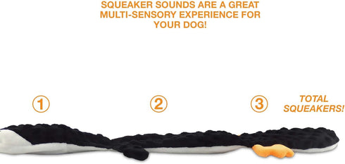 Bow Wow Pet Squeaky Penguin Dog Toy - Tug, Fetch & Teasing Toy - 24 Inches
