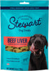 Stewart Freeze Dried Dog Treats, Beef Liver, 4 oz, Grain Free, Gluten Free, Resealable Pouch, Training Treat
