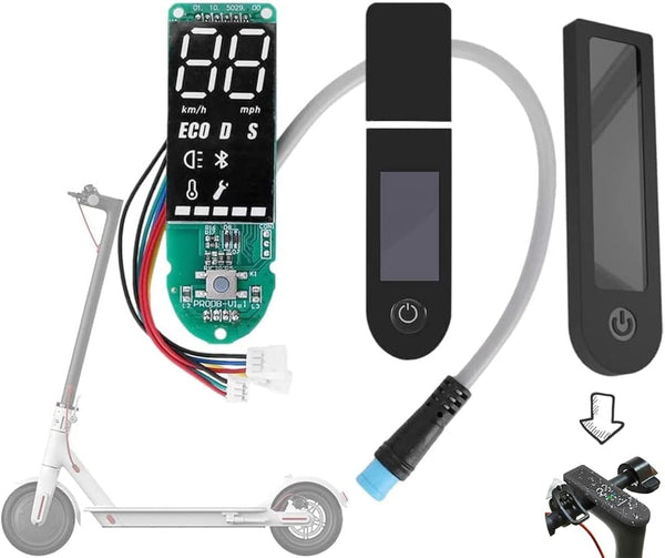 M365 Pro Dashboard Replacement - Upgraded Circuit Board for Xiaomi M365 Pro Electric Scooter with Clear Screen Cover