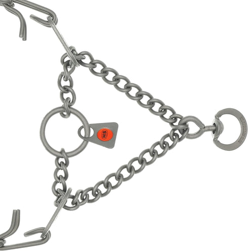 Herm Sprenger Matt Stainless Steel Scratch Resistant Dog Collar, Swivel D-Ring Training Collar for Small Dogs