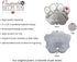 Pet Memorial Ornament, 3" Metal Casted Paw Print Design with Engravable Drop Pendant, Remembrance Gift