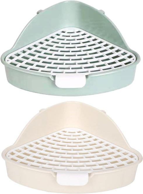 Qsvbeeqj Small Rat Toilet for Triangle Potty Trainer Corner Litter Bedding Box Pet Litter Pan for Hamsters Guinea Pigs