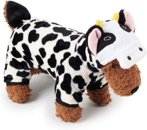 Warm Pet Clothes - Dog Milk Cow Sweater Hoodie, Halloween & Christmas Costume for Dogs & Cats