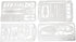 Wilderness Survival Gear, Camping Survival Kits 4Pcs for Fishing, Hunting, Food Rations