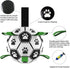 Dog Soccer Balls Toy with Bell Inside, Outdoor Interactive Toys for Tug of War, Puppy Birthday Gifts, Durable Squeaky