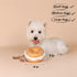 Interactive Bagel Shape Dog Plush Squeaky Toy, Snuffle Puzzle Enrichment Toy for Small and Medium Dogs