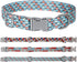 Adjustable Pet Collar with Metal Buckle, Cute Colors for Small Medium Large Dogs, Breathable Soft (Medium, Red Blue)