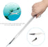 Aquarium Aquascape Tools Kit 15in, 4 in 1 Stainless Steel Silver Anti-Rust Aquatic Plant Tool Set for Fish Tank