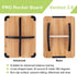 StrongTek Professional Wooden Balance Board - Rocker Board for Under Desk, Core Strength and Stability