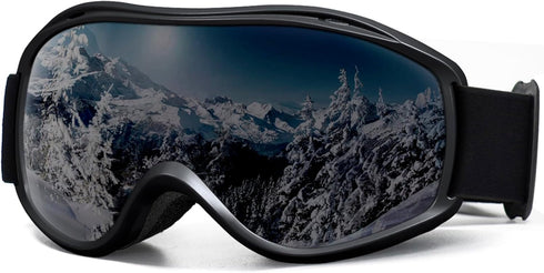 SPOSUNE OTG Ski Goggles, Men Women Over Glasses, Anti Fog Snowboard Goggles, UV Protection for Adult & Youth