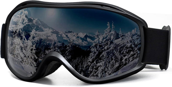 SPOSUNE OTG Ski Goggles, Men Women Over Glasses, Anti Fog Snowboard Goggles, UV Protection for Adult & Youth
