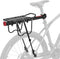 ROCKBROS Adjustable Rear Bike Rack, Full Quick Release Bicycle Cargo Rack, Aluminum Alloy, 115 lbs Capacity, Black