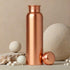 Pure Copper Water Drinking Bottle - Large Handcrafted Ayurvedic Leak Proof 34oz Copper Vessel for Drinking Water