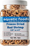 Aquatic Foods Inc. Red Shrimp - Freeze Dried 3/8" to 1/2" Red River Shrimp for