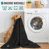 PetAmi Dog Blanket for Small Dogs Black - Fluffy Soft Sherpa Fleece Blanket for Cat & Dog, Washable 24x32