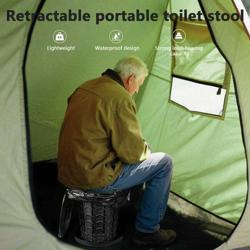 Compact Portable Folding Toilet - Lightweight Emergency Potty for Camping & Travel