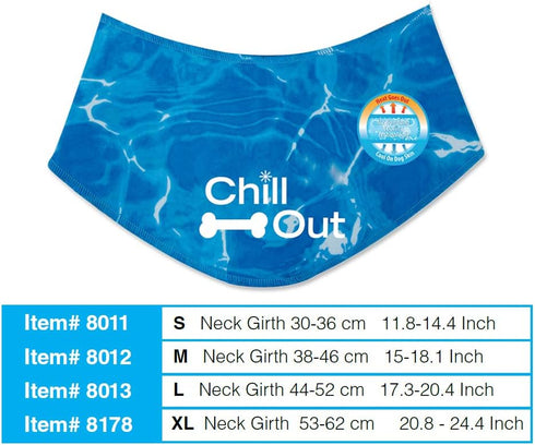ALL FOR PAWS Chill Out Ice Bandana, Small Size