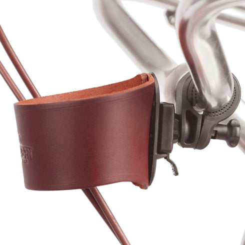 Tourbon Leather Bike Beverage Holder, Small Bicycle Water Bottle Cup Holder, Brown