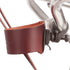 Tourbon Leather Bike Beverage Holder, Small Bicycle Water Bottle Cup Holder, Brown