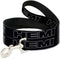 Buckle-Down Pet Leash - HEMI Bold Outline Black/White, 4 Feet Long
