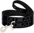 Buckle-Down Pet Leash - HEMI Bold Outline Black/White, 4 Feet Long