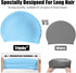 Tripsky Silicone Swim Cap - Comfortable Bathing Cap for Curly Short Medium Long Hair, Swimming Cap for Women and Men,