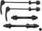 Free-fly MTB Quick Release Bicycle Hub, 1 Pair, Road Mountain Bike Front & Rear Axle Hollow Shaft Set with Standard