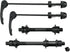 Free-fly MTB Quick Release Bicycle Hub, 1 Pair, Road Mountain Bike Front & Rear Axle Hollow Shaft Set with Standard