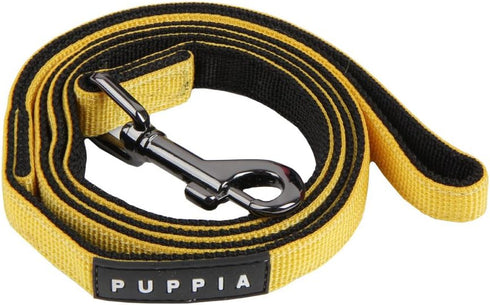 PUPPIA Two Tone Dog Lead, Large, Yellow, Strong Durable Comfortable Grip for Small & Medium Dog