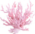 Mallofusa Artificial Aquarium Plant Ornament, Plastic Coral Reef Fish Tank Decoration Pink
